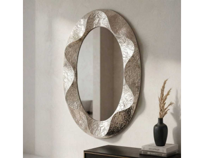 Miroir mural en métal Argelux (Ovale)