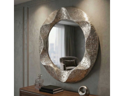 Miroir mural en métal Argelux (Rond)