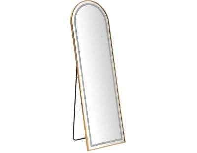 Miroir sur pieds avec bandeau led 3 couleurs Marcia (Arc)