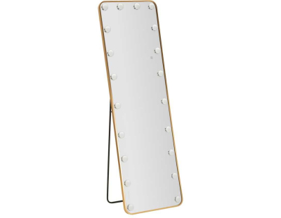 Miroir sur pieds avec led 3 couleurs Hollywood (Rectangulaire)