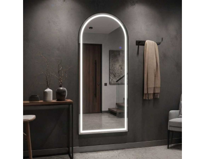 Miroir à poser avec bandeau led Léonie 70 x 170 cm (Arc)