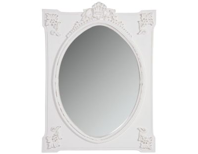 Miroir rectangulaire blanc