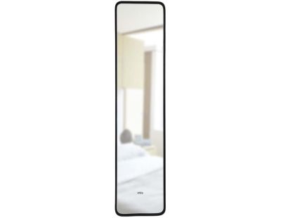 Miroir rectangulaire contour en caoutchouc mat