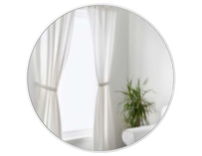 Miroir rond 94 cm Hub (Blanc)