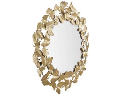 Miroir rond en métal Fogle 87 x 2.5 cm