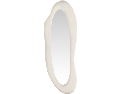 Miroir en tissu beige Louisville 66 x 185 cm