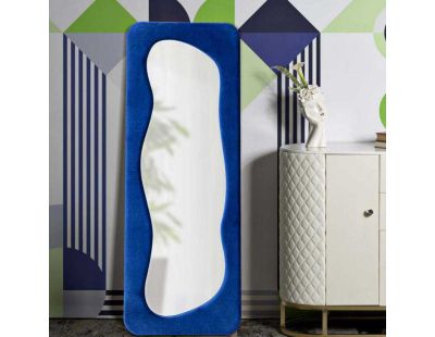 Miroir en verre et tissu Theodor 60 x 4 x 160 cm (Bleu)