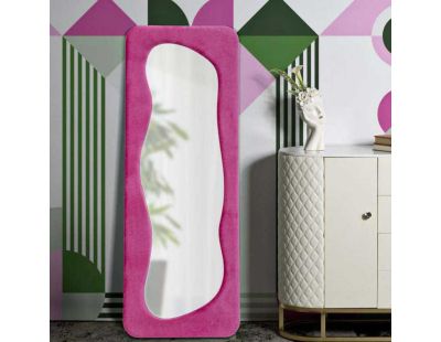 Miroir en verre et tissu Theodor 60 x 4 x 160 cm (Fuschia)