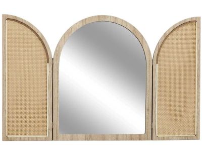 Miroir à volets en mdf et canage Bali