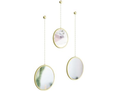 Miroirs ronds suspendus Dima (Lot de 3) (Or)