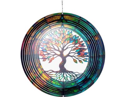 Mobile à vent Arbre de vie multicolore