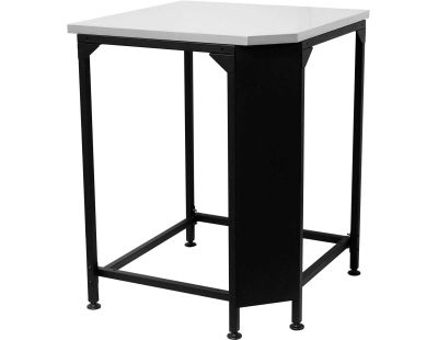 Module d'angle cuisine extérieure avec plan de travail en inox