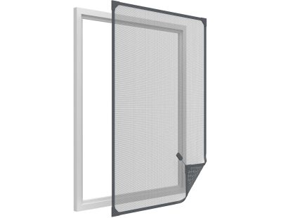 Moustiquaire avec cadre magnétique pour fenêtre anthracite (max 120x140 cm)