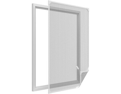 Moustiquaire avec cadre magnétique pour fenêtre blanc (max 100x120 cm)
