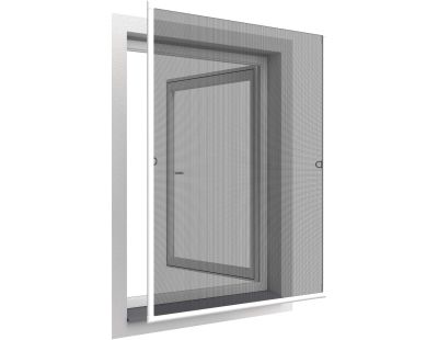 Moustiquaire pour fenêtre avec cadre en aluminium blanc