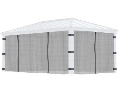 Moustiquaires pour tonnelle de jardin Dallas (Pour tonnelle 5 x 2 m)