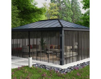 Moustiquaires pour tonnelle de jardin Dallas (Pour tonnelle 4.3 x 6 m)