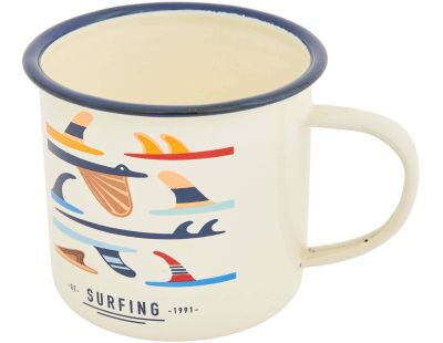 Mug en métal émaillé Surfing