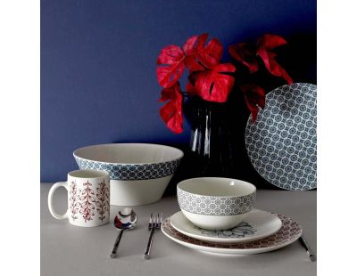 Mug en porcelaine Cottage 35 cl (Lot de 6) (Violet)