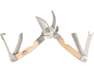 Multi-outils en acier inoxydable et bois de frêne
