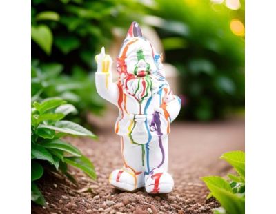 Nain de jardin en résine F*ck 16 x 12 x 32 cm (Multicolore)