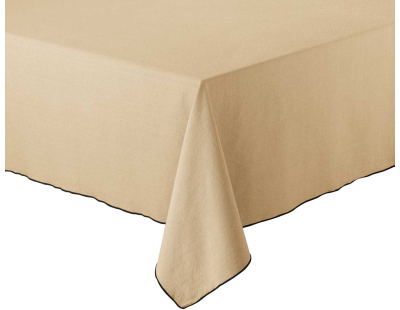 Nappe en coton recyclé Grace 140 x 250 cm (Camel)