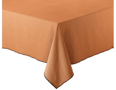 Nappe en coton recyclé Grace 170 x 300 cm (Caramel)