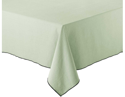 Nappe en coton recyclé Grace 140 x 140 cm (Céladon)
