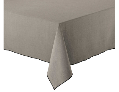 Nappe en coton recyclé Grace 140 x 140 cm (Ombre)
