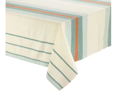 Nappe en coton recyclé Yuna 170 x 250 cm (Vert d'eau)