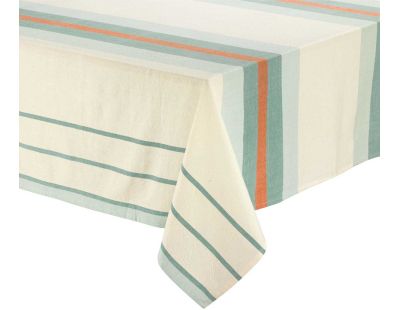 Nappe en coton recyclé Yuna 170 x 170 cm (Vert d'eau)