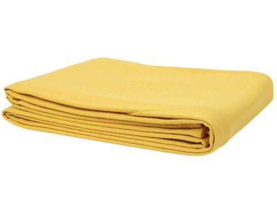 Nappe en coton uni 140 x 250 cm (Jaune moutarde)