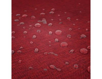 Nappe rectangulaire effet lin imperméable 260 x 170 cm (Rouge)