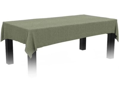 Nappe rectangulaire effet lin imperméable 260 x 170 cm (Vert)