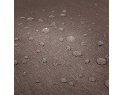 Nappe rectangulaire effet lin imperméable 260 x 170 cm (Taupe)