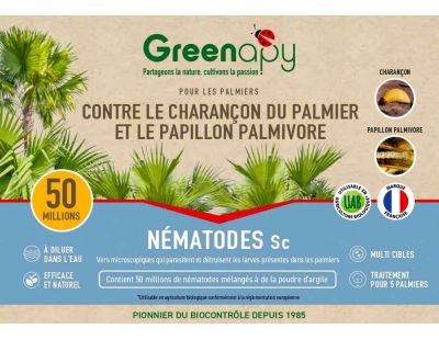 NémaPalmier anti-ravageurs du palmier (50 millions de nématodes)