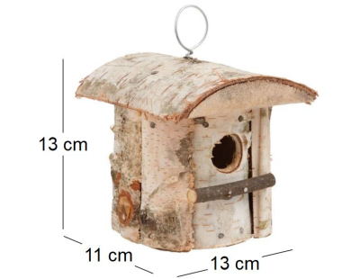 Nichoir en bouleau Kabane