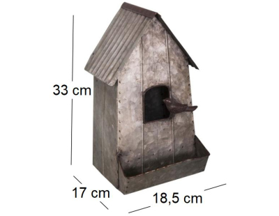 Nichoir en zinc vintage