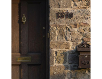 Numéro de maison en fonte (Chiffre 7)