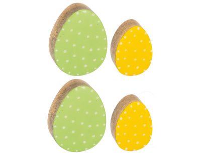 Oeufs décoratifs en manguier (Lot de 2)