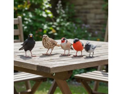 Oiseau décoratif extérieur en polyrésine (Bouvreuil)