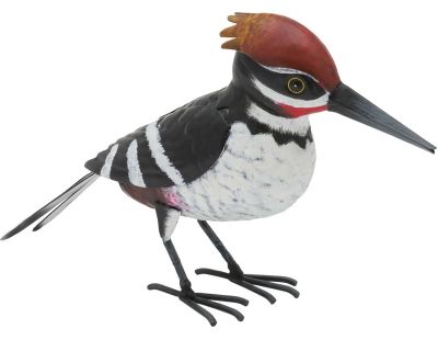 Oiseau piciformes en métal 15 cm