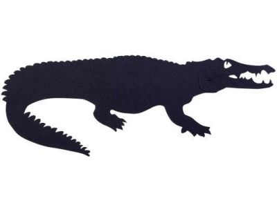 Ombre murale Silhouette articulée (Crocodile)