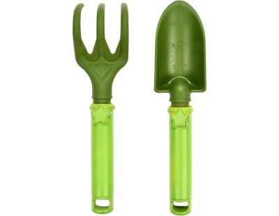 Outils de jardin enfant en plastique Star (Lot de 2) (Vert clair et foncé)