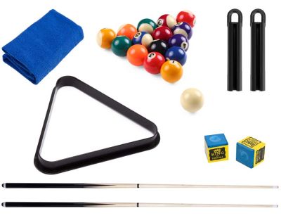 Pack d'accessoires pour billard Confort (Pour billard 7 feet)