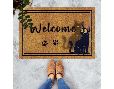 Paillasson en PVC 40 x 60 cm Door (Chat confus)