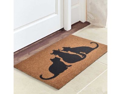 Paillasson en PVC 40 x 60 cm Door (Famille chat)