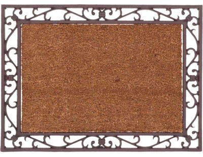 Paillasson antique en coco et fonte