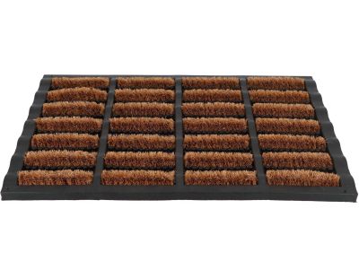 Paillasson caoutchouc et brosses dures en fibres de coco
