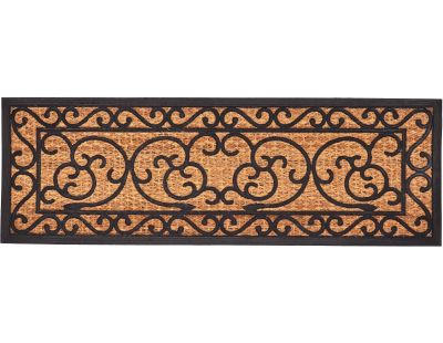 Paillasson en caoutchouc coco Arabesque XL